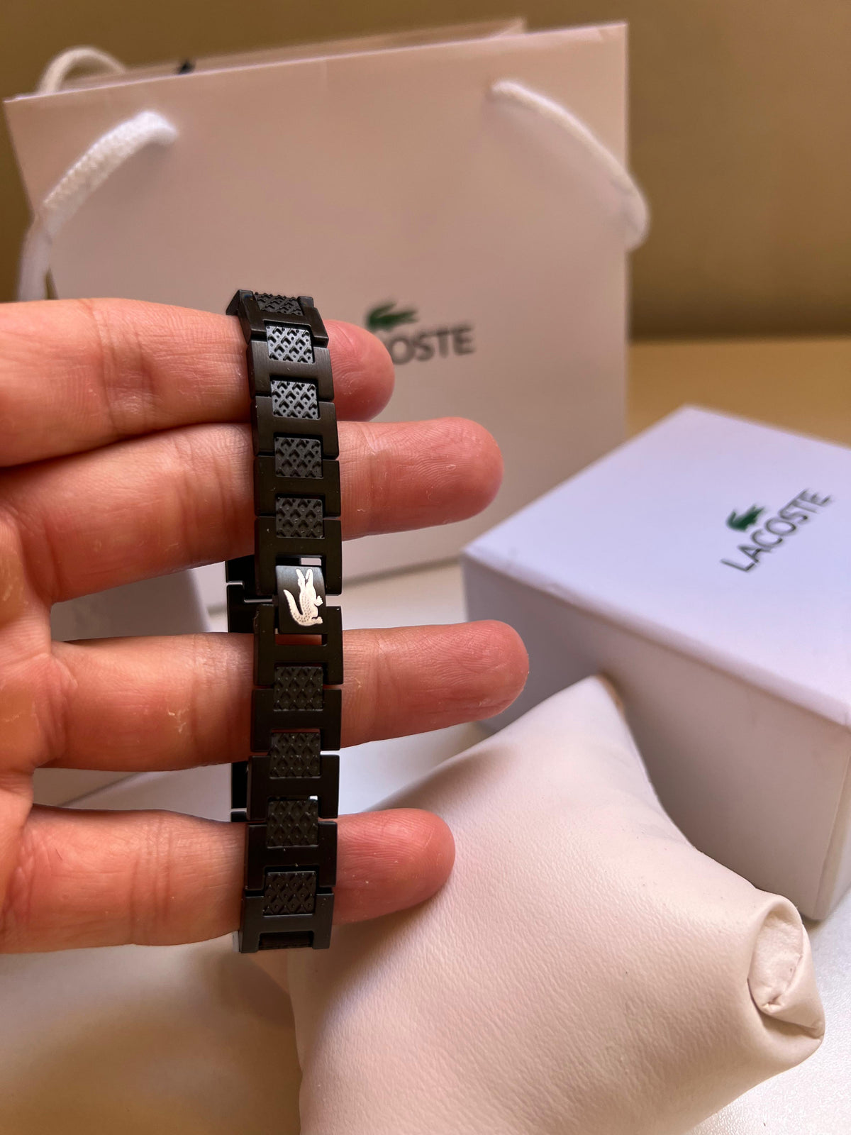 Lacoste Men’s clutch bag+lacoste bracelet
